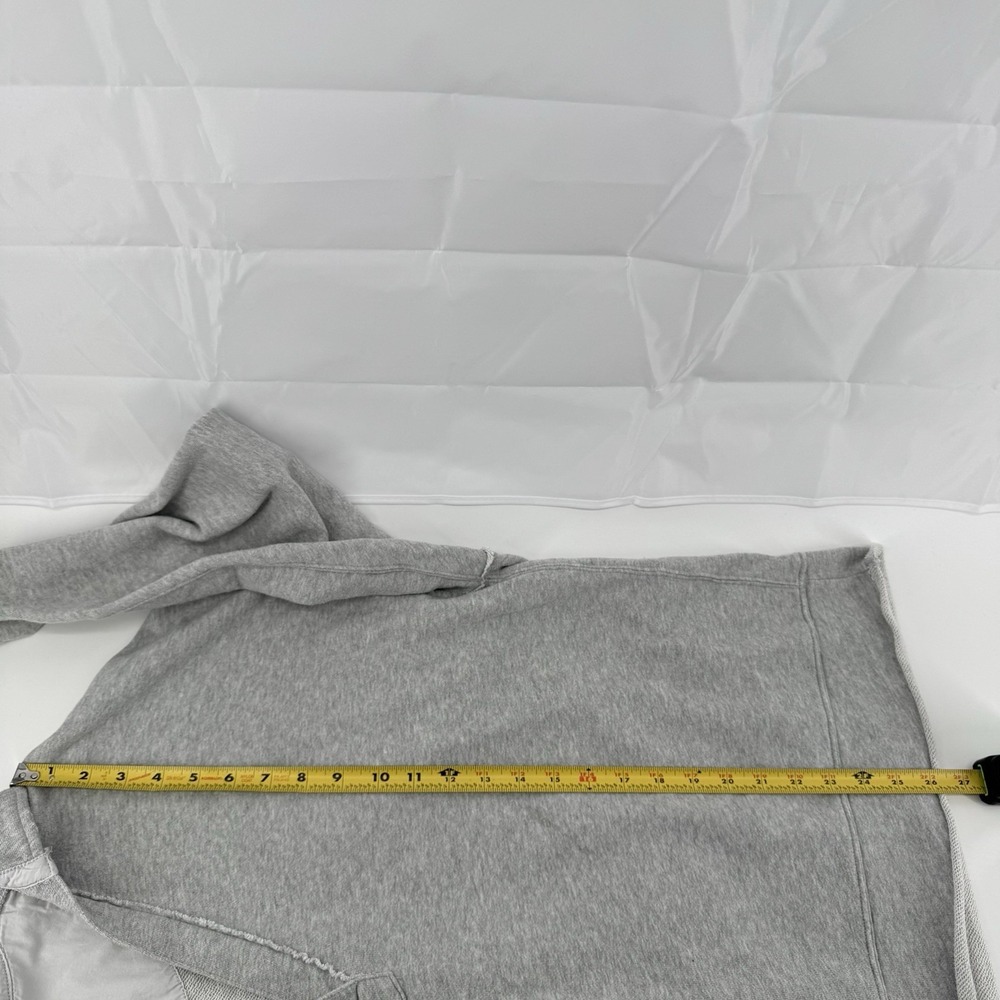 Aerie Sweatshirt Womens Sz L V Neck Pullover Oversized Relaxed Fit Gray Lounge - Picture 10 of 13